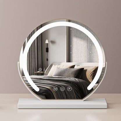 Espejo cosmético LED con control táctil e iluminación