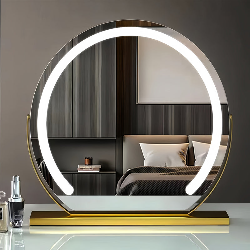 Espejo cosmético LED con control táctil e iluminación