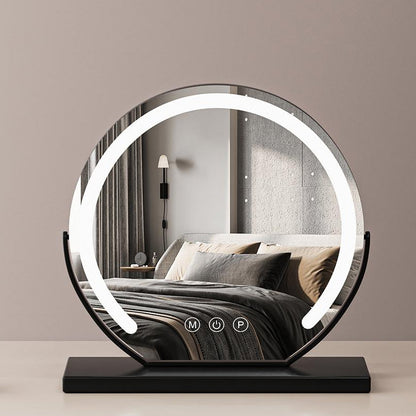 Espejo cosmético LED con control táctil e iluminación