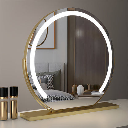 Espejo cosmético LED con control táctil e iluminación