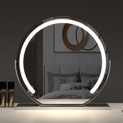 Espejo cosmético LED con control táctil e iluminación