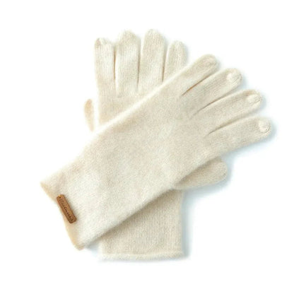 Guantes de cachemira para mujer con puños largos