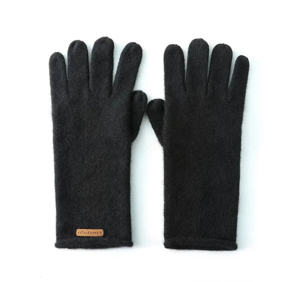 Guantes de cachemira para mujer con puños largos
