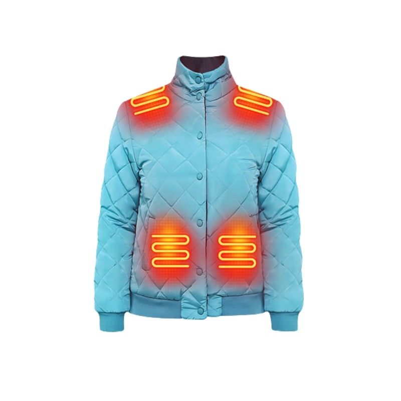 Damen-Heizjacke mit Steppdesign und integrierten Heizzonen