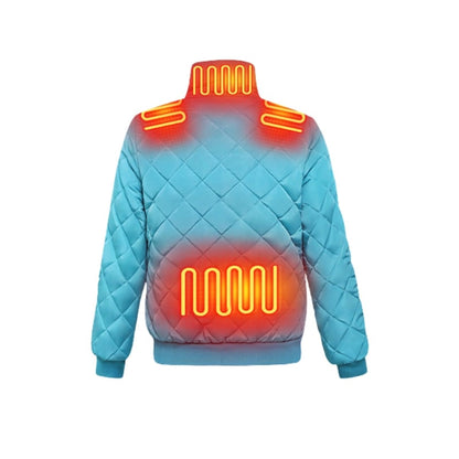 Damen-Heizjacke mit Steppdesign und integrierten Heizzonen