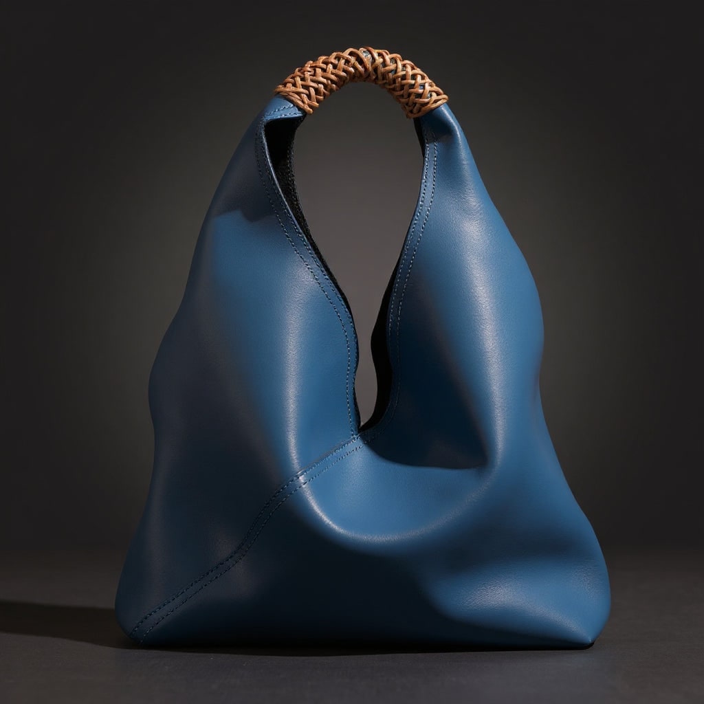 Hobo-Tasche für Damen mit geflochtenem Griff