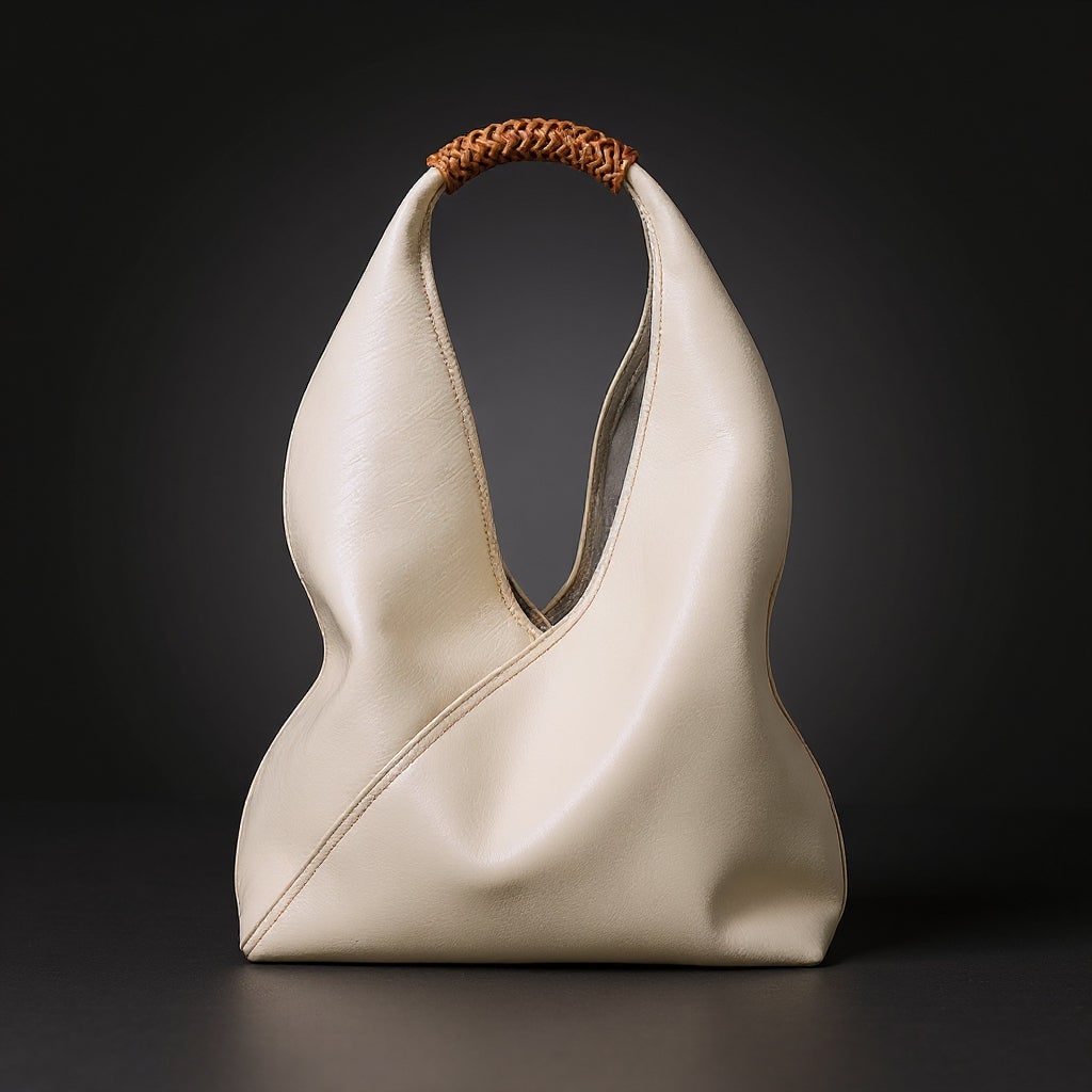 Hobo-Tasche für Damen mit geflochtenem Griff