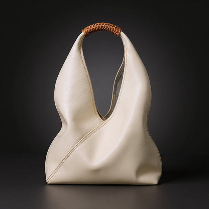 Hobo-Tasche für Damen mit geflochtenem Griff