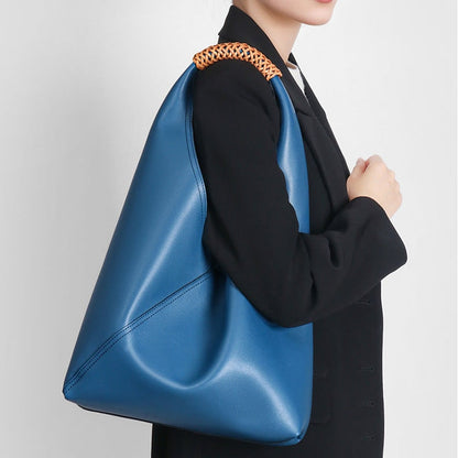 Hobo-Tasche für Damen mit geflochtenem Griff