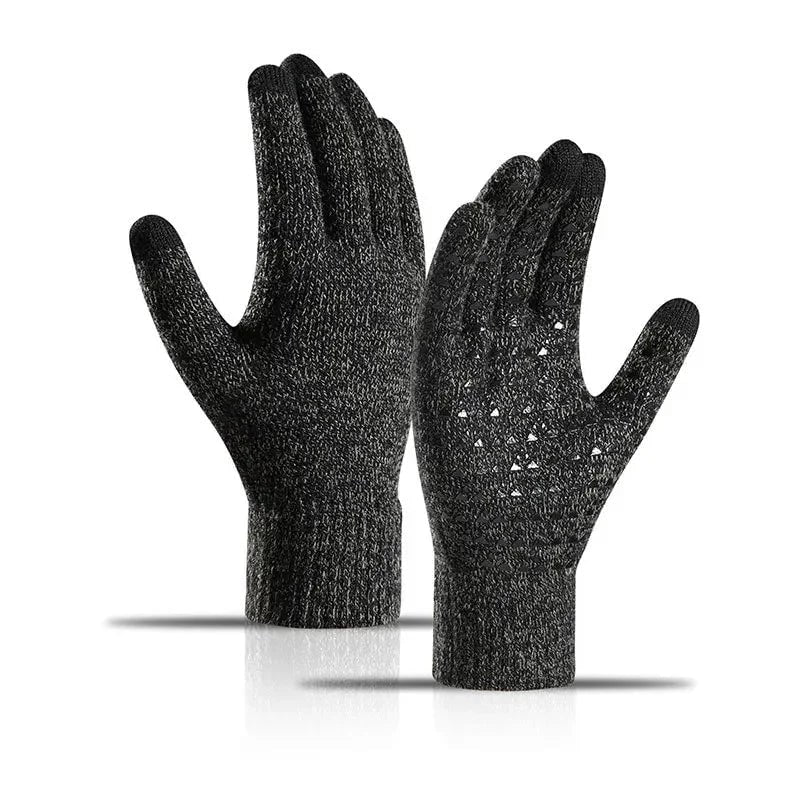 Touchscreen-Winterhandschuhe mit Silikongriff