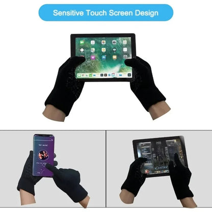 Touchscreen-Winterhandschuhe mit Silikongriff