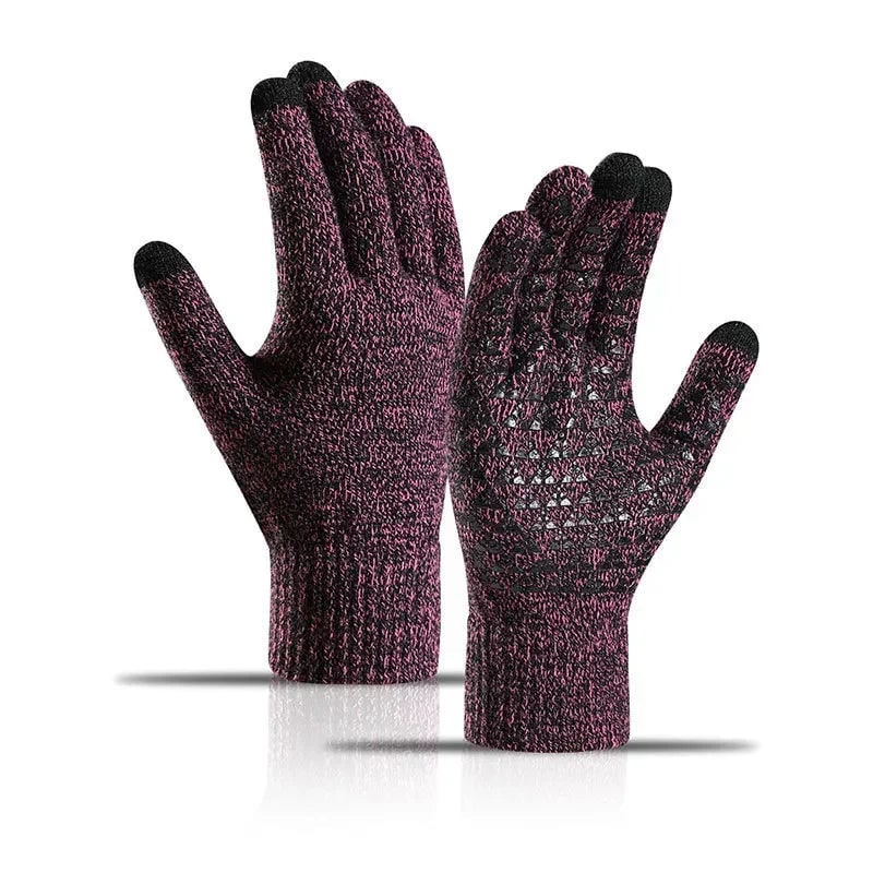 Touchscreen-Winterhandschuhe mit Silikongriff