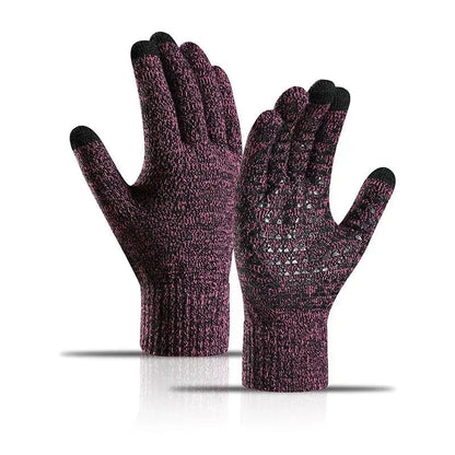 Touchscreen-Winterhandschuhe mit Silikongriff