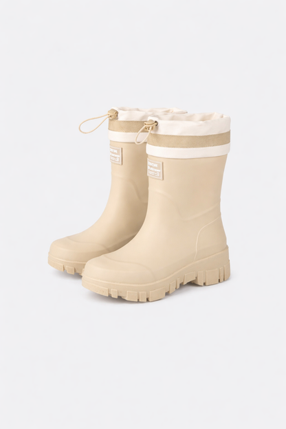 Botas de goma para mujer con cordón