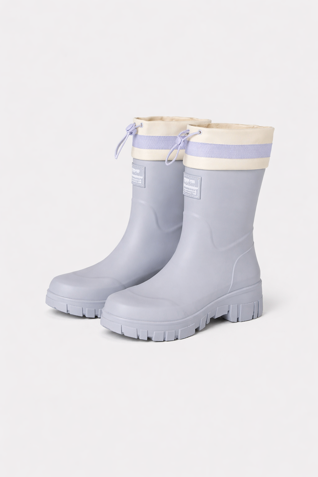 Botas de goma para mujer con cordón
