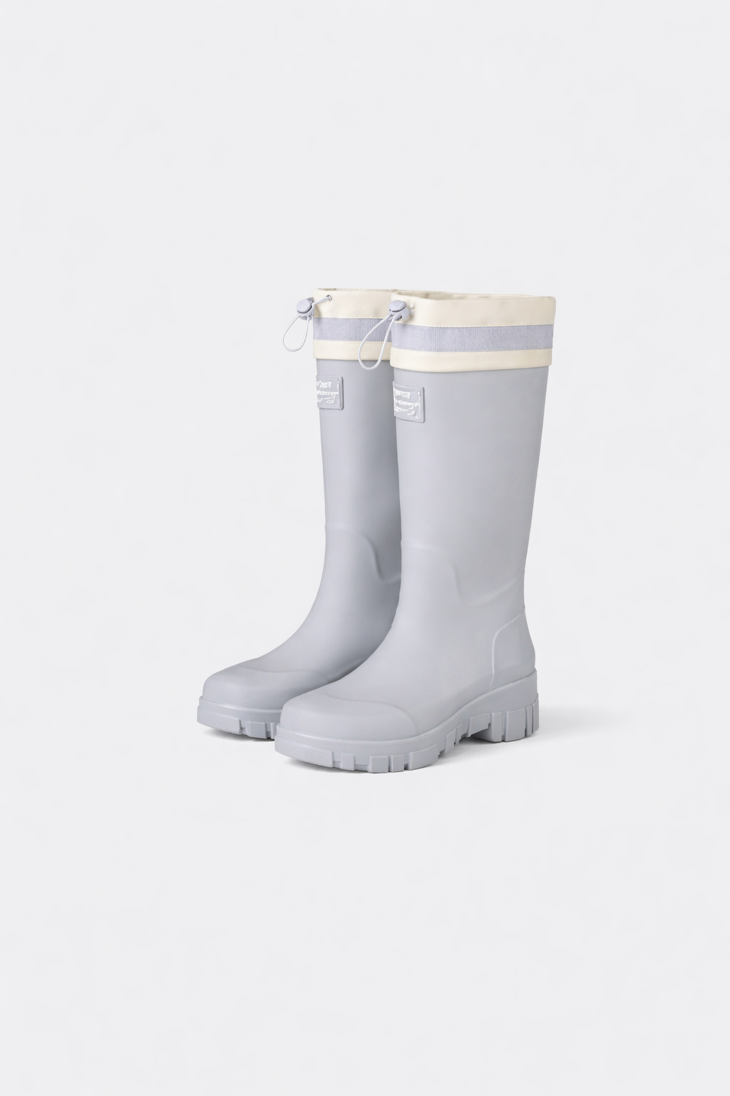 Botas de goma para mujer con cordón