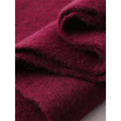 Oversize-Winterschal für Damen mit Fransen
