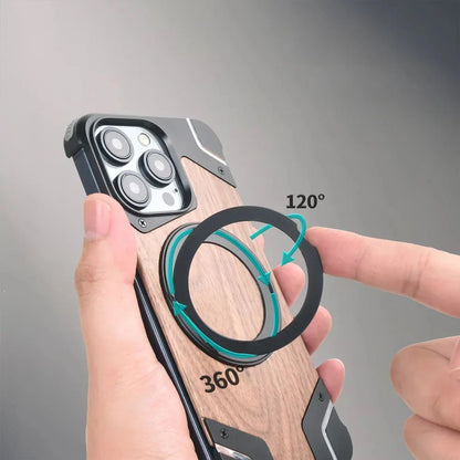 Funda de madera para teléfono MagSafe: diseño protector y funcional