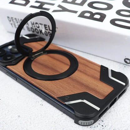 Funda de madera para teléfono MagSafe: diseño protector y funcional
