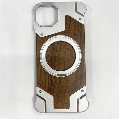 Funda de madera para teléfono MagSafe: diseño protector y funcional